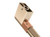 12725601-2-S-GE-WB15X33613-BRUSHED BRONZE HANDLE W/CAFE BAND