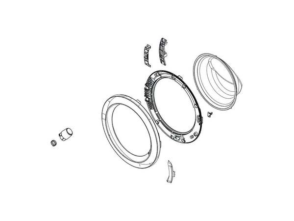 12738772-1-M-LG-ADC74154930-DOOR ASSEMBLY