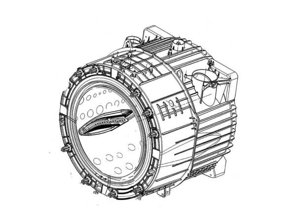 12738961-1-M-LG-AJQ74873904-TUB ASSEMBLY,DRUM