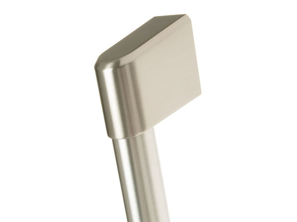 12742742-1-M-GE-WB15X33698-BRUSHED SS MICROWAVE HANDLE W/CAFE BAND