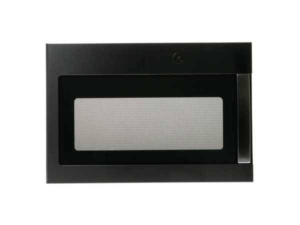 12742982-1-M-GE-WB56X34802-BLACK STAINLESS DOOR WITH FLAT GE LOGO