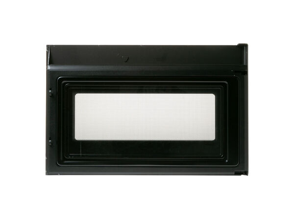 12742983-1-M-GE-WB56X34804-BLACK STAINLESS DOOR WITH FLAT GE LOGO
