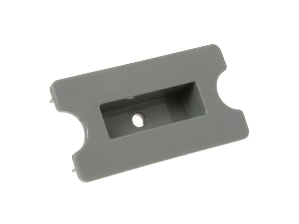 12743899-1-M-GE-WR02X32479-GRAY FREEZER LOWER BASKET DIVIDER BRACKE