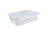 12744057-2-S-GE-WR32X31943-WHITE FREEZER LOWER BASKET W/ DIVIDER