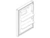 STAINLESS FRESH FOOD DOOR 17 – Part Number: WR78X31400