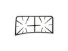 Double Burner Grate - Black - Left Side – Part Number: WB31K10182