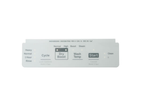 16219745-1-M-GE-WD34X27862-WHITE CONTROL PANEL OVERLAY