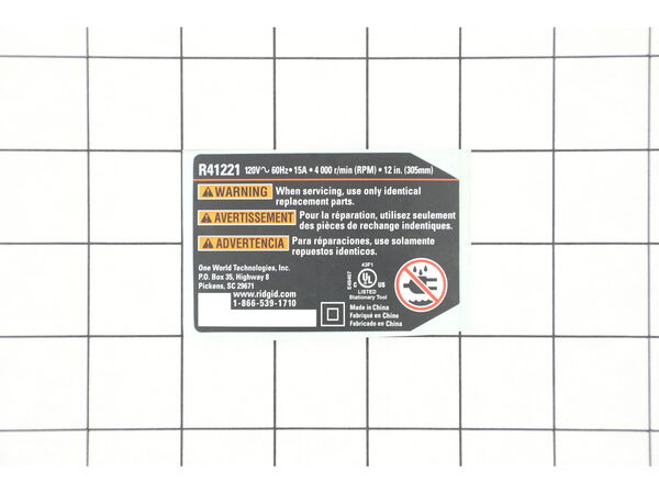 16236813-1-M-Ridgid-089041033901-Data Label