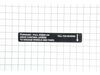 Decal, Console (Forward/Reverse Instructions) – Part Number: 1716734SM