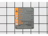 Decal-Warning – Part Number: 585994201