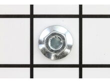 Nut, 1/4-20, Hex Flange Whiz Lock, G5, Zinc/Clear – Part Number: 703161