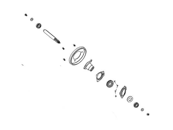 16405314-1-M-Murray-707811-Kit, Friction Wheel And Shaft