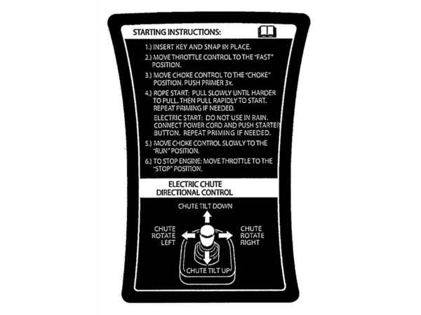 16434210-1-M-MTD-777I25002-Label-Snow Panel 4 Way Chute