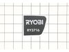 Recoil Housing Label (Ry3716) – Part Number: 940705320