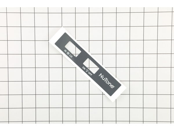 16529729-1-M-Broan-S99091116-Srv Nameplate Nutone Black