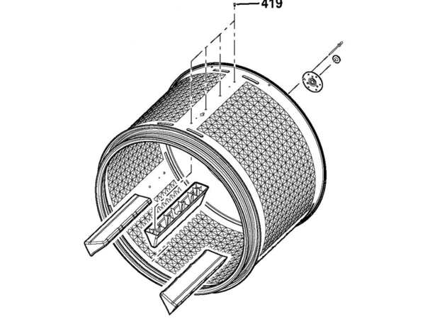 16542504-1-M-GE-WE21X32461-DRUM ASSEMBLY