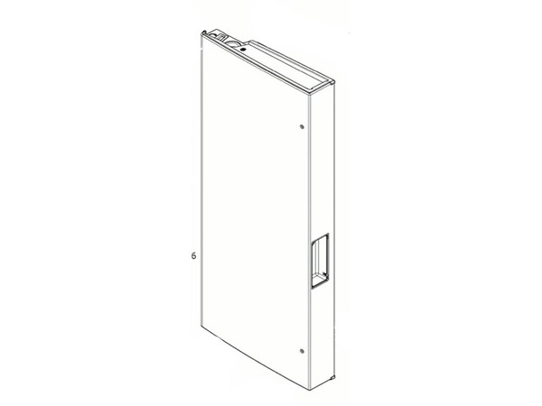 16554969-1-M-GE-WR78X37453-REFRIGERATOR DOOR - LEFT HAND NON DISPENSER STAINLESS STEEL