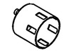 Starter pulley – Part Number: 0J58620167