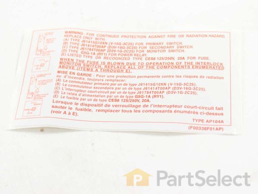 16587723-1-M-Panasonic-F00338F00AP-Label fuse