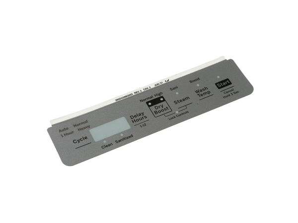 16618985-1-M-GE-WD34X29863-GRAY CONTROL PANEL OVERLAY