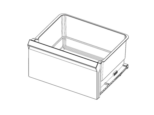16623911-1-M-Samsung-DA97-20627A-Vegetable Drawer Case Assembly