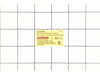 Rating Label – Part Number: N592424