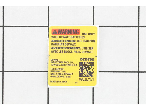 16688543-1-M-DeWALT-N611305-Warning Label, Usn