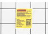 Warning Label, Usn – Part Number: N611305