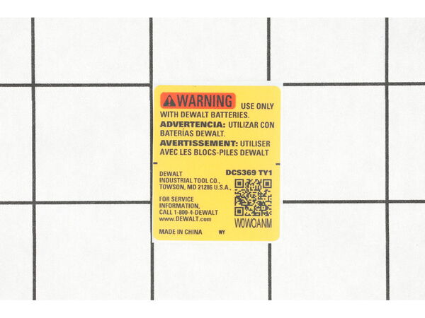 16689186-1-M-DeWALT-N719770-Serial Number Label