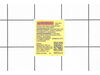 Serial Number Label – Part Number: N765222
