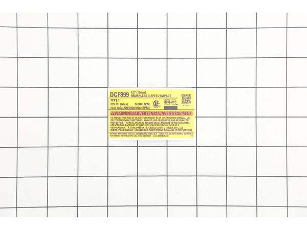 16689327-1-M-DeWALT-N769295-Rating Label