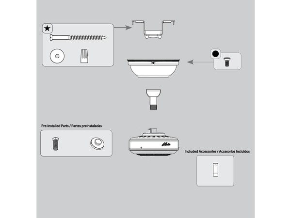 16741678-1-M-Hunter-K006501664-Trilobe Hanging System-Matte Silver