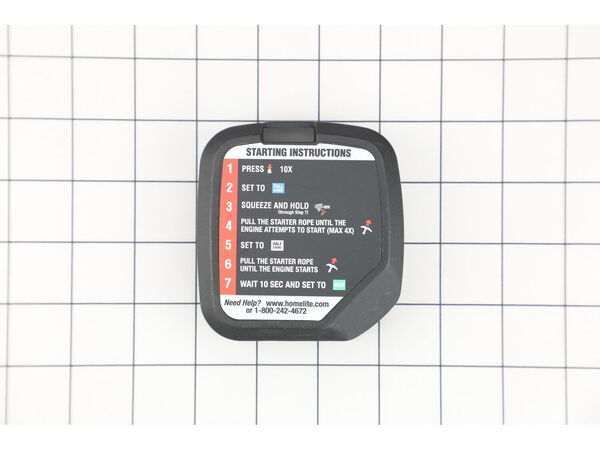 16752755-1-M-Homelite-205040001-Air Box Cover With Label