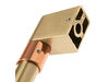 16873689-2-S-GE-WD09X32081-BRUSHED BRASS DOOR HANDLE W/ CAF BAND