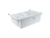 16874498-2-S-GE-WR32X42346-WHITE FREEZER LOWER BASKET W/ DIVIDER
