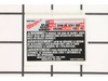 Service nameplate kit – Part Number: 1256790