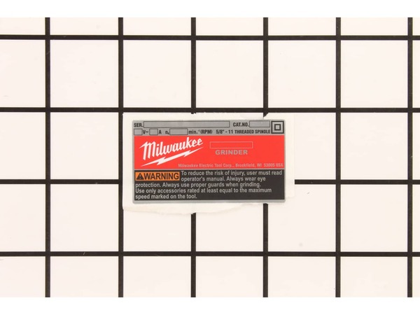 17065752-1-M-Milwaukee-1540218-Service nameplate