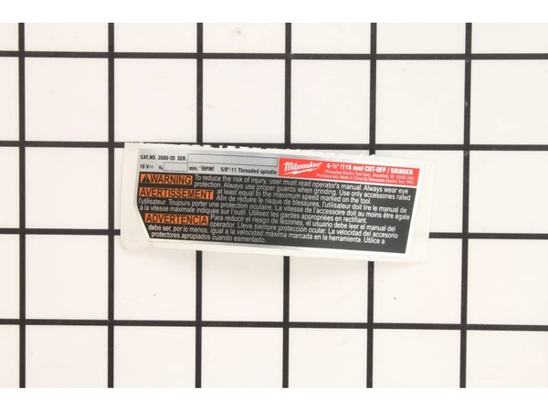 17070792-1-M-Milwaukee-215849-Service nameplate kit