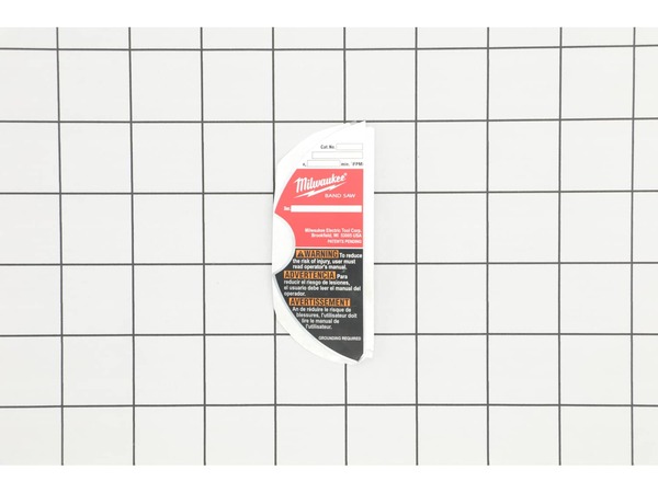 17076122-1-M-Milwaukee-266617-Service nameplate kit