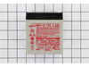 BATTERY 12V Battery – Part Number: 725P04903