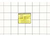 Label, Approval Cs-8000/1E – Part Number: 89019231731