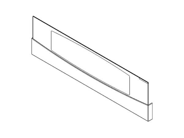 1765937-1-M-GE-WB56T10242-Upper Exterior Door Panel - Black/Stainless