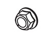 Nut Lock  Flange 7/1 – Part Number: 73900700-CM