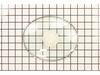 Oval Lid, Glass W/white Handle – Part Number: 990006801
