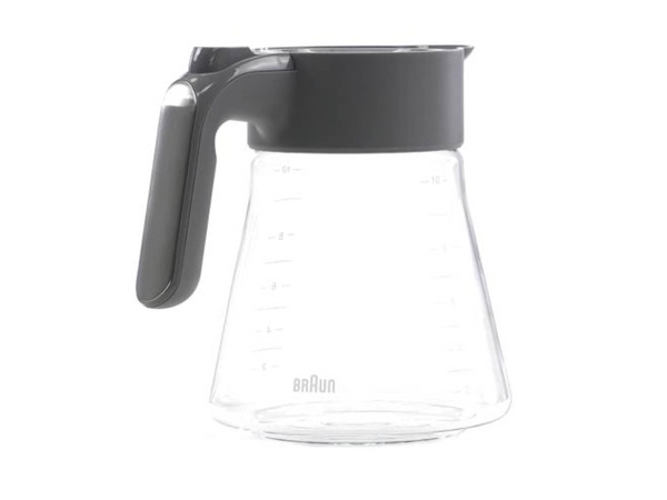 17825642-1-M-DeLonghi-AX13210009-Glass Carafe 10 Cups Braun Wh