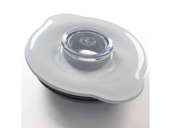 17827161-1-M-DeLonghi-KW714810-Goblet Lid, Filler Cap And Sealing Ring - Grey