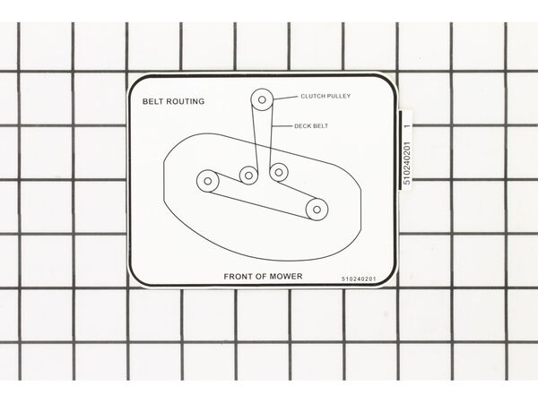 18202680-1-M-Husqvarna-546540601-Decal, Belt Routing