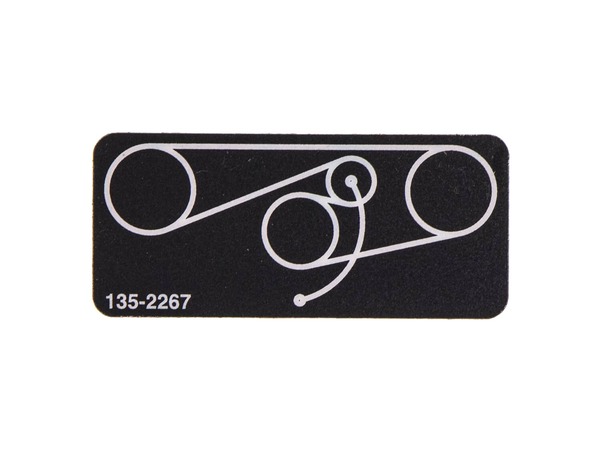 18422464-1-M-Toro-135-2267-DECAL-BELT ROUTING HYD
