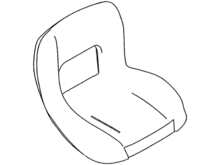 SEAT-MED BACK FOA – Part Number: 757-05080
