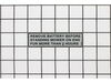DECAL BATTERY – Part Number: 7012358YP